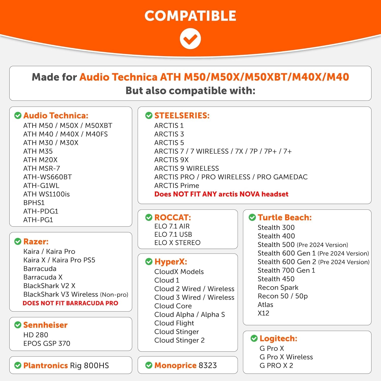 Padz Velour - the Ultimate Upgraded Earpads by Wicked Cushions - Compatible with Audio Technica, Hyperx, Steelseries Arctis & More - Extra Thick - Bigger Opening - Softer Memory Foam | (Black)